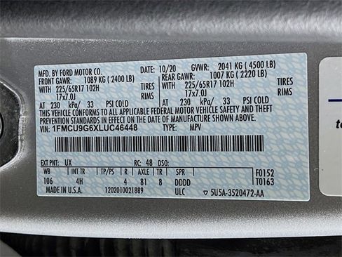 Used 2020 Ford Escape SE image 28