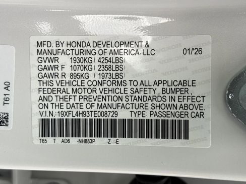 New 2026 Honda Civic Sport Touring image 28