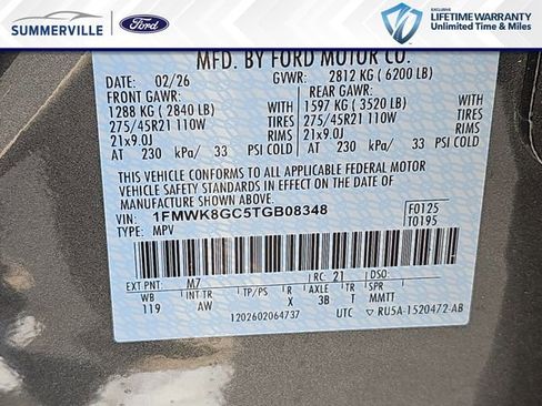 New 2026 Ford Explorer ST w/ Sun And Sound Package AWD/4WD image 37