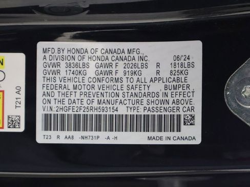 Used 2024 Honda Civic LX image 46