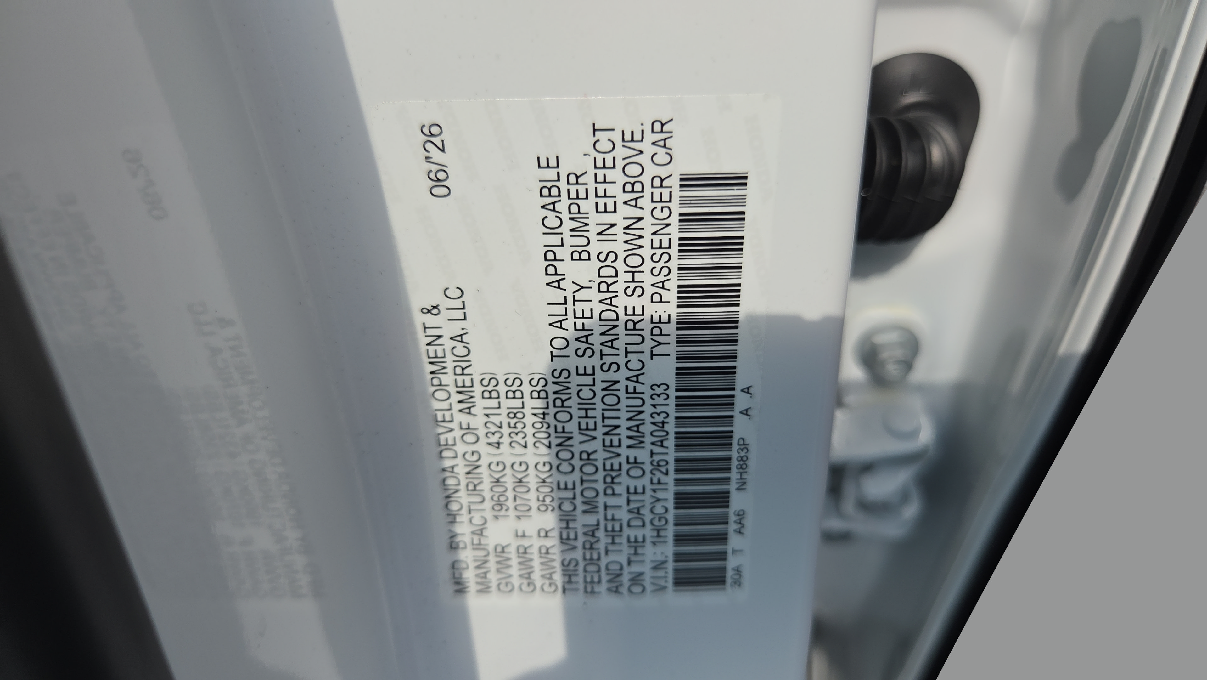 New 2026 Honda Accord LX image 27