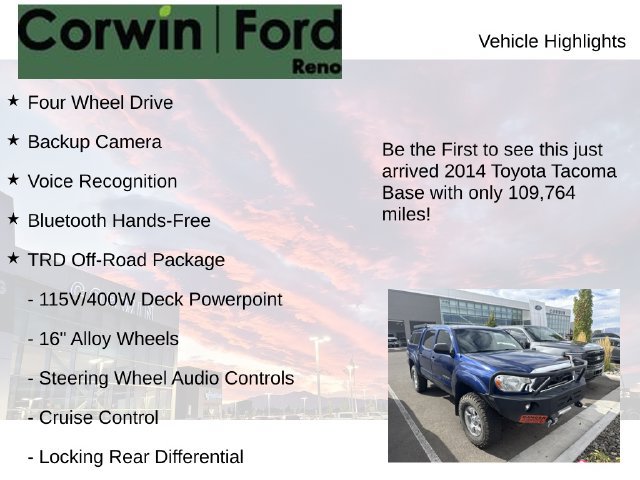 Used 2014 Toyota Tacoma 4x4 Double Cab w/ TRD Off-Road Package image 4