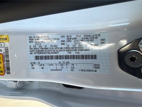 New 2025 Ford Ranger XLT w/ Equipment Group 301A High image 33