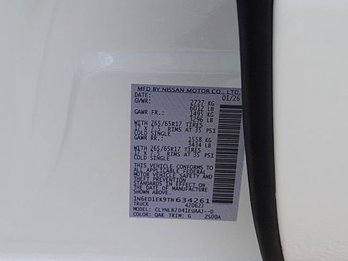 New 2026 Nissan Frontier SV w/ All-Weather Content Package image 11