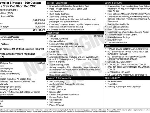 Used 2023 Chevrolet Silverado 1500 Custom Trail Boss AWD/4WD image 31