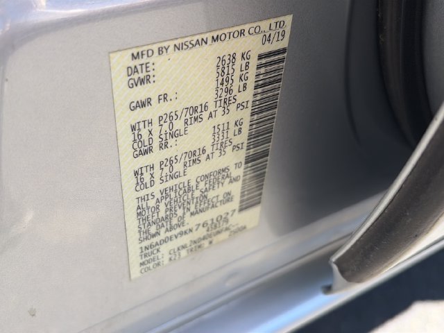 Used 2019 Nissan Frontier SV w/ Value Truck Package AWD/4WD image 27