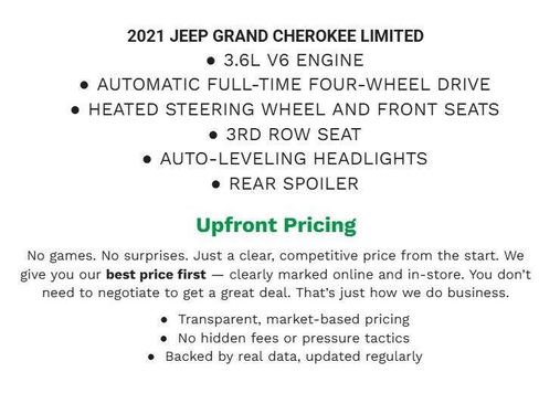 Used 2021 Jeep Grand Cherokee L Limited w/ Trailer Tow Group (B) image 1