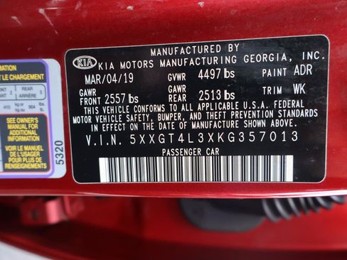 Used 2019 Kia Optima S w/ S Panoramic Sunroof Package FWD image 30