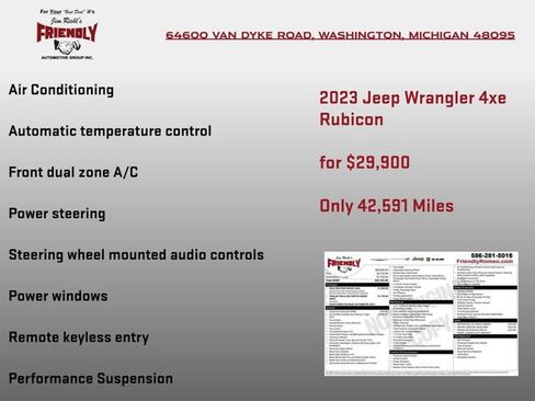 Used 2023 Jeep Wrangler Unlimited Rubicon 4xe w/ Cold Weather Group AWD/4WD image 5