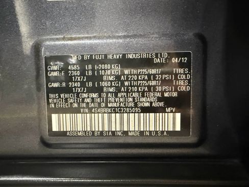 Used 2012 Subaru Outback 2.5i Limited AWD/4WD image 20