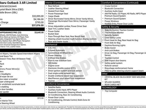 Used 2013 Subaru Outback 3.6R Limited w/ Special Appearance Pkg image 5