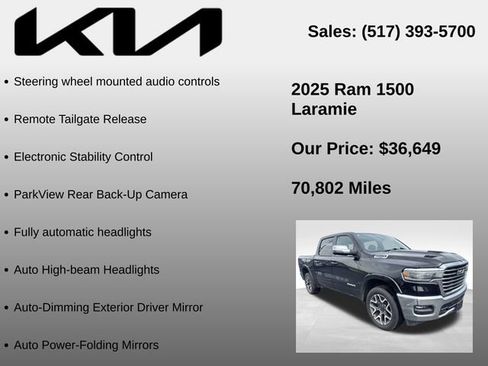 Used 2025 RAM 1500 Laramie AWD/4WD image 15