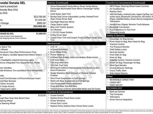 Used 2018 Hyundai Sonata SEL w/ Tech Package 02 image 40