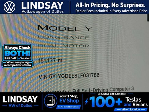 Used 2020 Tesla Model Y Long Range AWD/4WD image 27