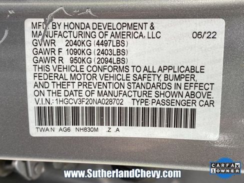 Used 2022 Honda Accord Sport image 41