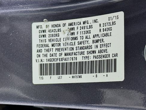 Used 2015 Honda Accord Touring image 12
