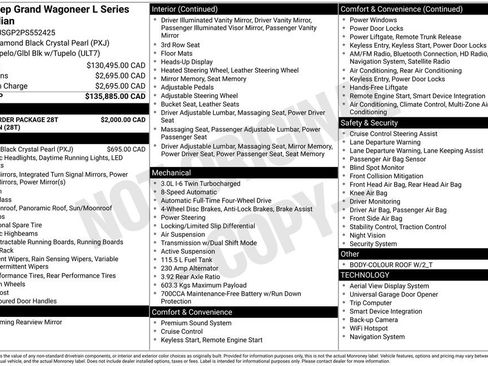 Used 2023 Jeep Grand Wagoneer L Series III w/ Quick Order Packagew 28T AWD/4WD image 7