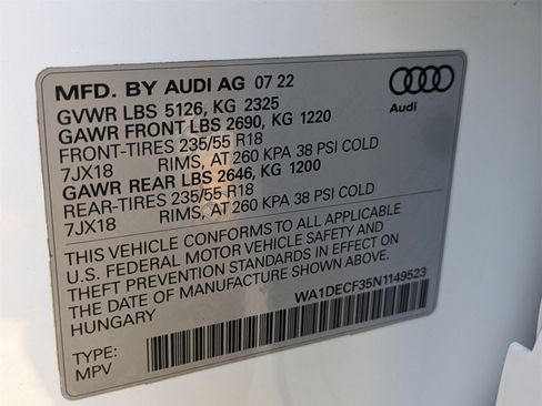 Used 2022 Audi Q3 2.0T Premium w/ Convenience Package image 17