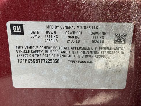 Used 2015 Chevrolet Cruze LT w/ Technology Package image 15