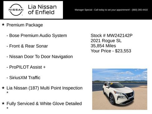 Certified 2021 Nissan Rogue SL w/ Premium Package AWD/4WD image 5