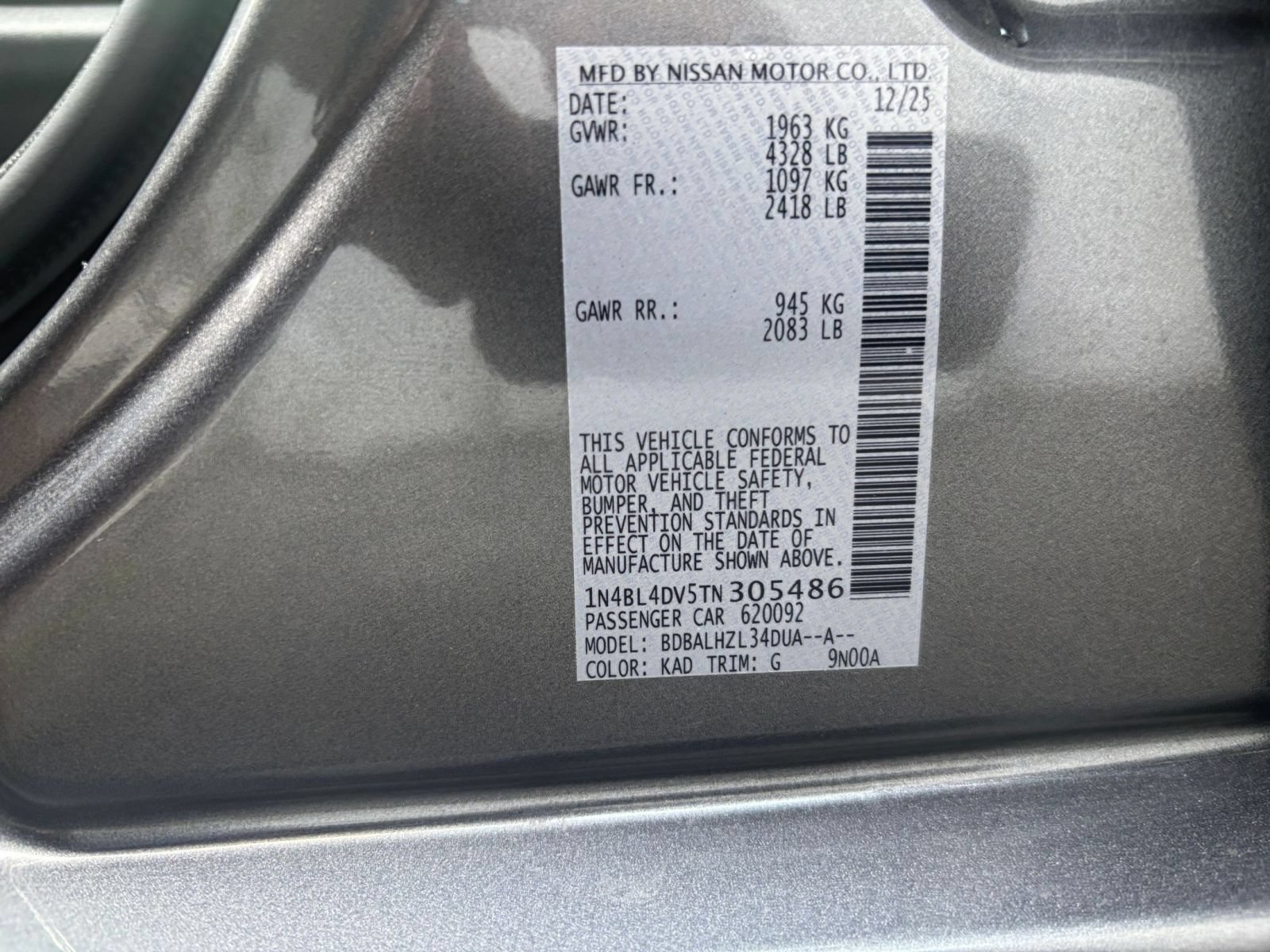 Used 2026 Nissan Altima 2.5 SV FWD image 28