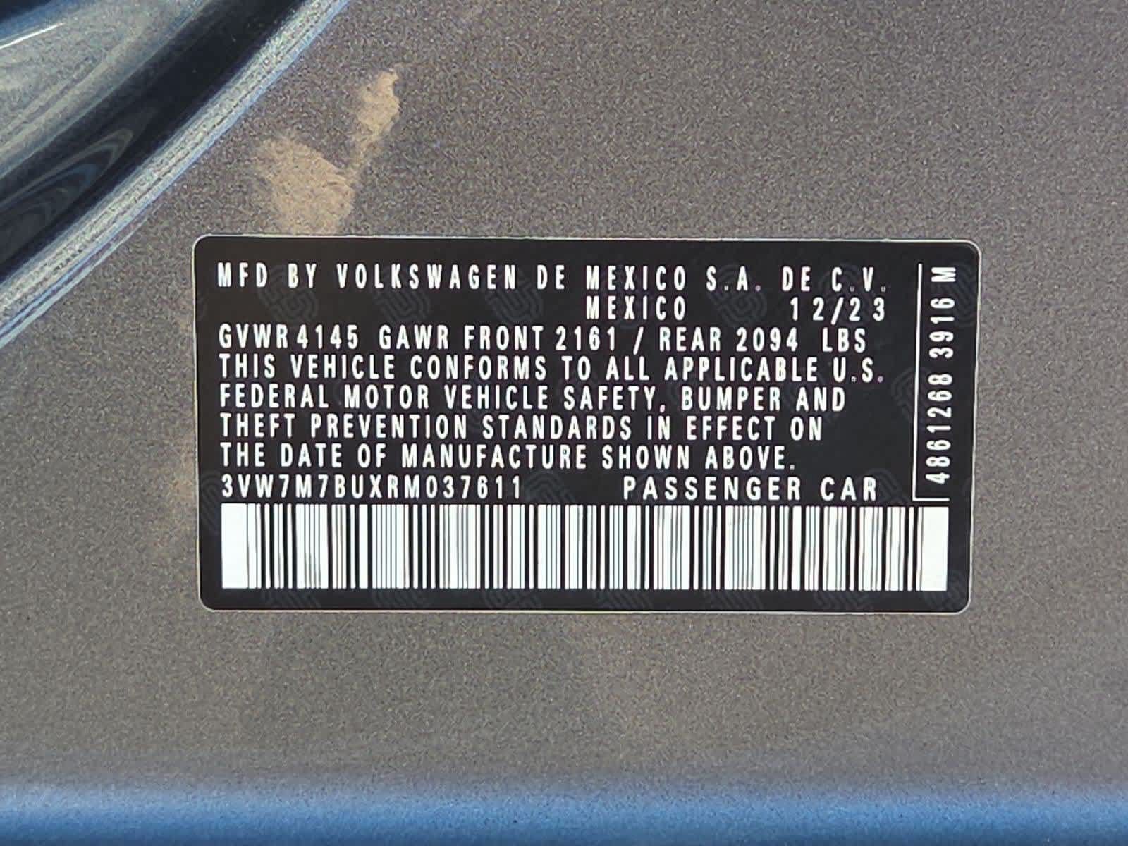 Used 2024 Volkswagen Jetta SE w/ Panoramic Sunroof Package FWD image 37