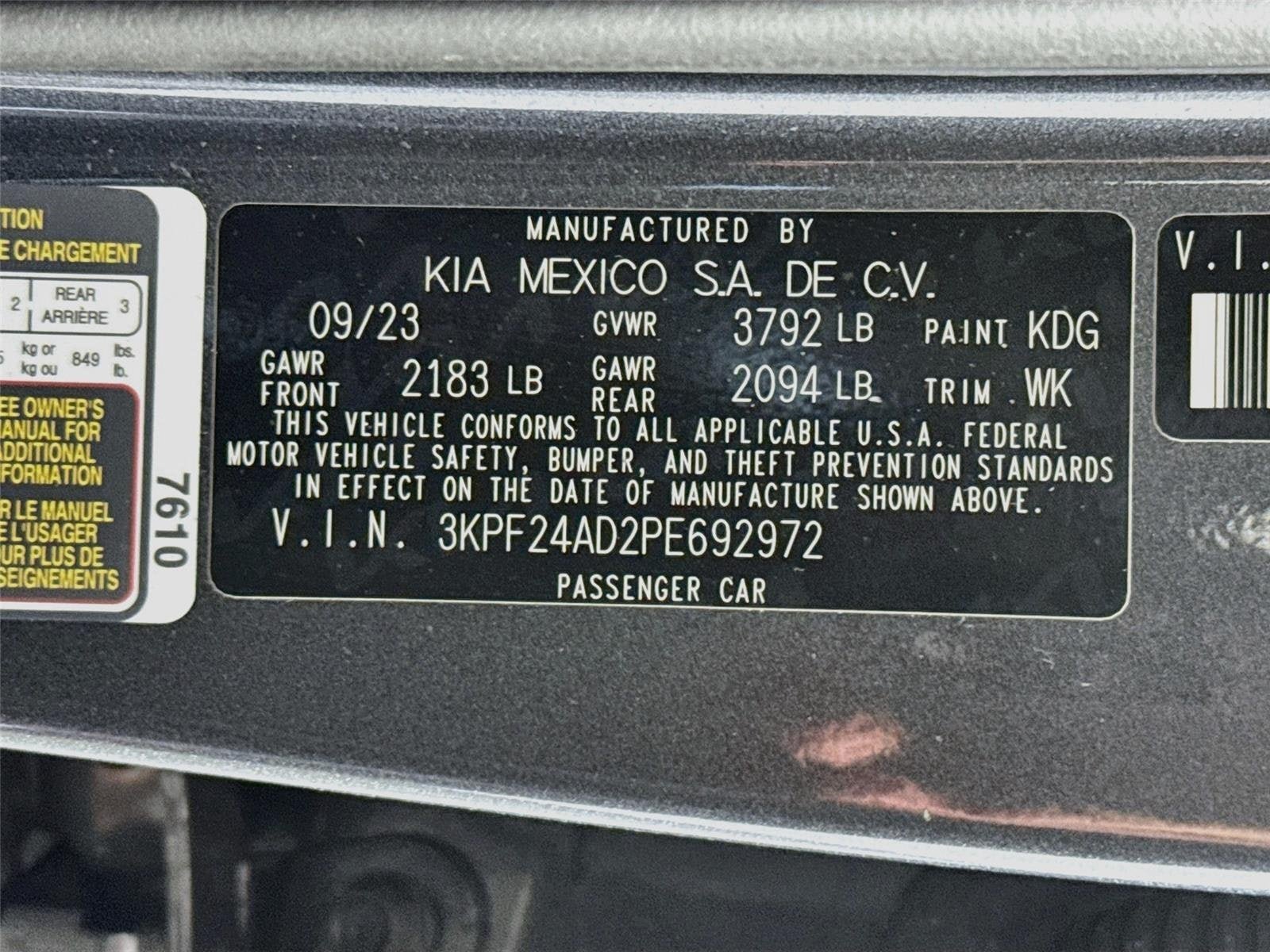 Certified 2023 Kia Forte LXS w/ LXS Technology Package FWD image 29