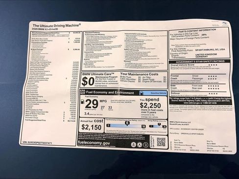 New 2026 BMW X3 xDrive30 w/ M Sport Package AWD/4WD image 22