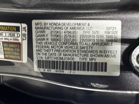 Used 2021 Acura RDX FWD w/ Technology Package image 51