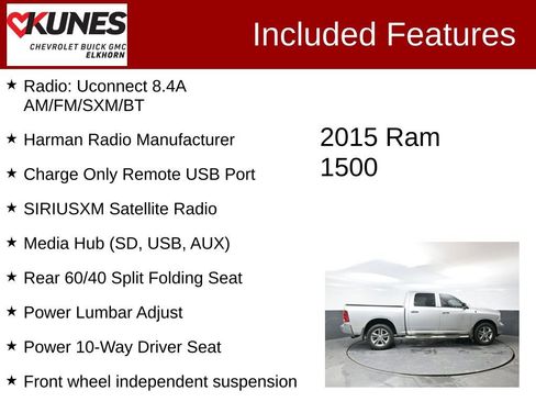 Used 2015 RAM 1500 Big Horn image 3
