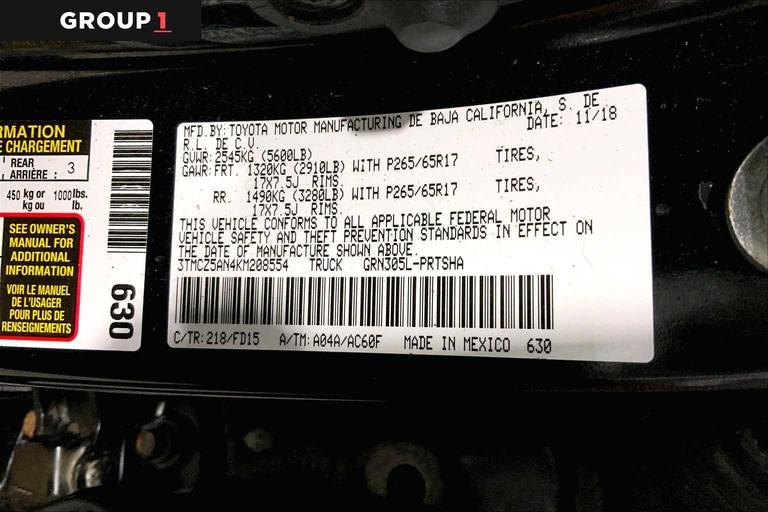 Certified 2019 Toyota Tacoma TRD Sport w/ Technology Package AWD/4WD image 37