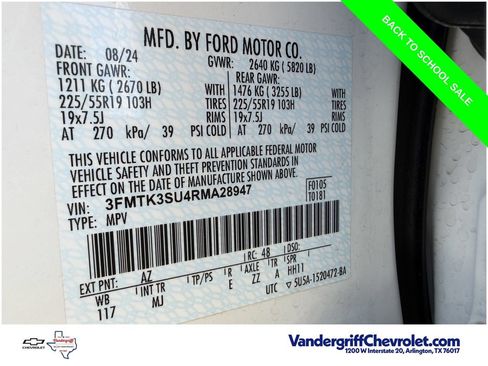 Used 2024 Ford Mustang Mach-E Premium AWD/4WD image 27