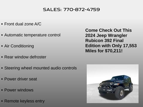 Used 2024 Jeep Wrangler Unlimited Rubicon 392 image 25