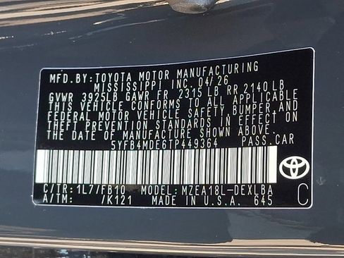 New 2026 Toyota Corolla LE FWD image 21