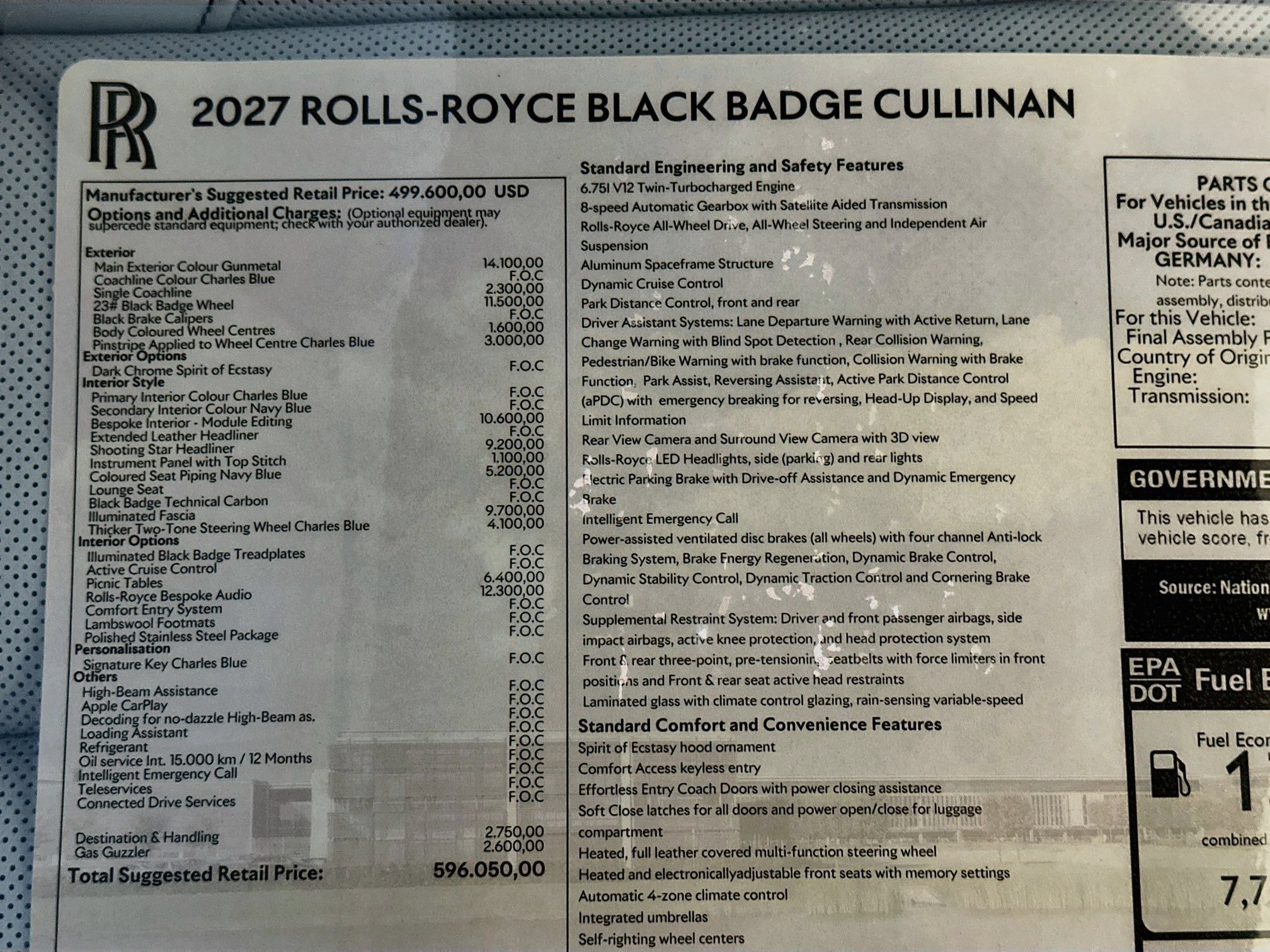 New 2027 Rolls-Royce Cullinan Black Badge AWD/4WD image 31