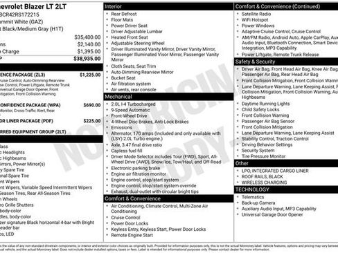 Used 2024 Chevrolet Blazer LT w/ Convenience Package image 19