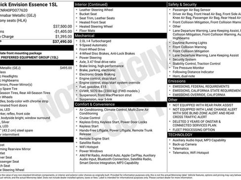 Used 2023 Buick Envision Essence image 37