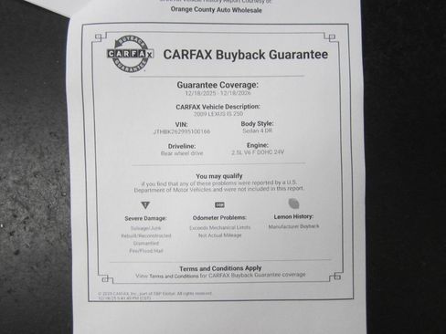 Used 2009 Lexus IS 250 Base 4dr Sedan 6A image 36