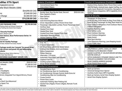 Certified 2023 Cadillac XT6 Sport w/ Technology Package AWD/4WD image 4