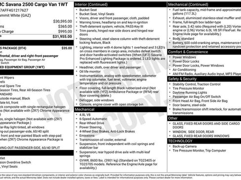 Used 2016 GMC Savana 2500 image 2