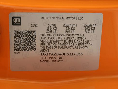 Used 2023 Chevrolet Corvette Stingray Coupe w/ 1LT image 87