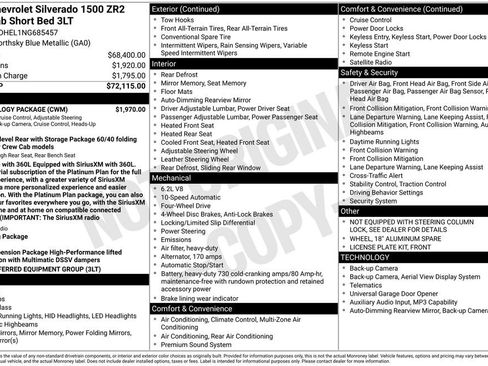 Used 2022 Chevrolet Silverado 1500 ZR2 w/ Technology Package AWD/4WD image 41
