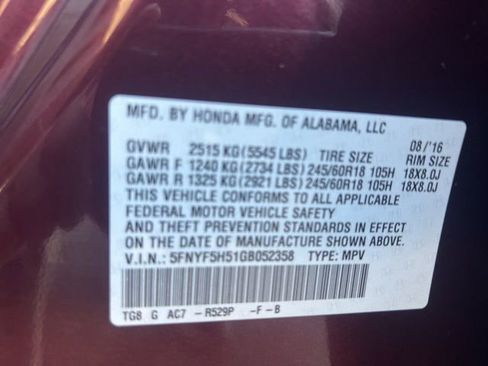 Used 2016 Honda Pilot EX-L image 10