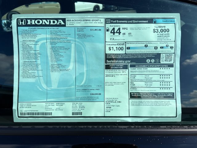 New 2026 Honda Accord Sport image 30