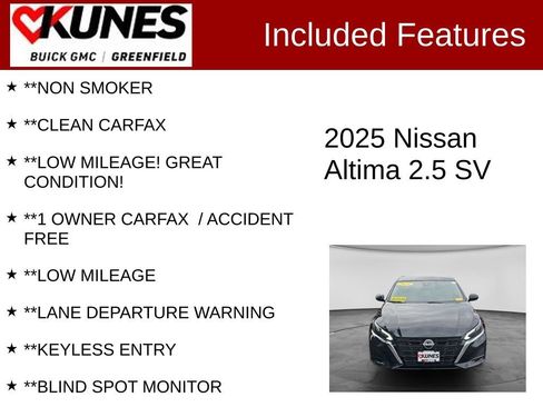 Used 2025 Nissan Altima 2.5 SV FWD image 3