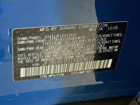 Certified 2026 Subaru Outback Wilderness AWD/4WD image 41
