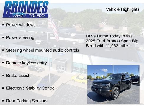 Used 2025 Ford Bronco Sport Big Bend w/ Convenience Package AWD/4WD image 11