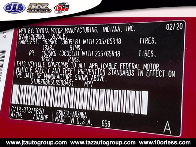 Used 2020 Toyota Highlander LE AWD/4WD image 20