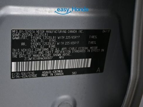 Used 2017 Toyota RAV4 XLE w/ Plus Special Value Package FWD image 17