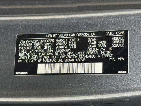 Used 2016 Volvo XC90 T6 Inscription w/ Vision Package image 88